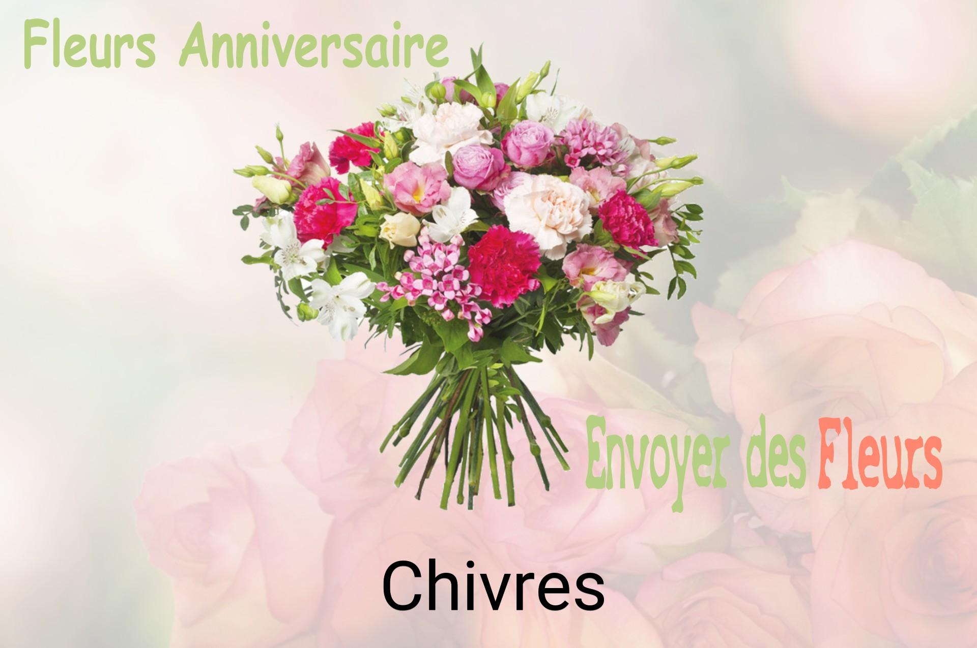 Bouquet de fleurs d’anniversaire livré à Chivres